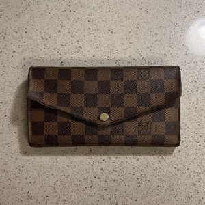 LOUIS VUITTON Sarah Wallet NM in Damier Ebene - 💯 AUTHENTIC - N63209